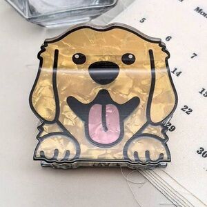 Cute golden retriever hair clip